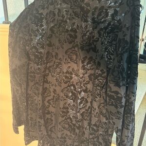Torrid Black Lace Top